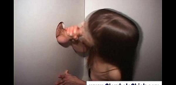  Gloryhole slut has anal